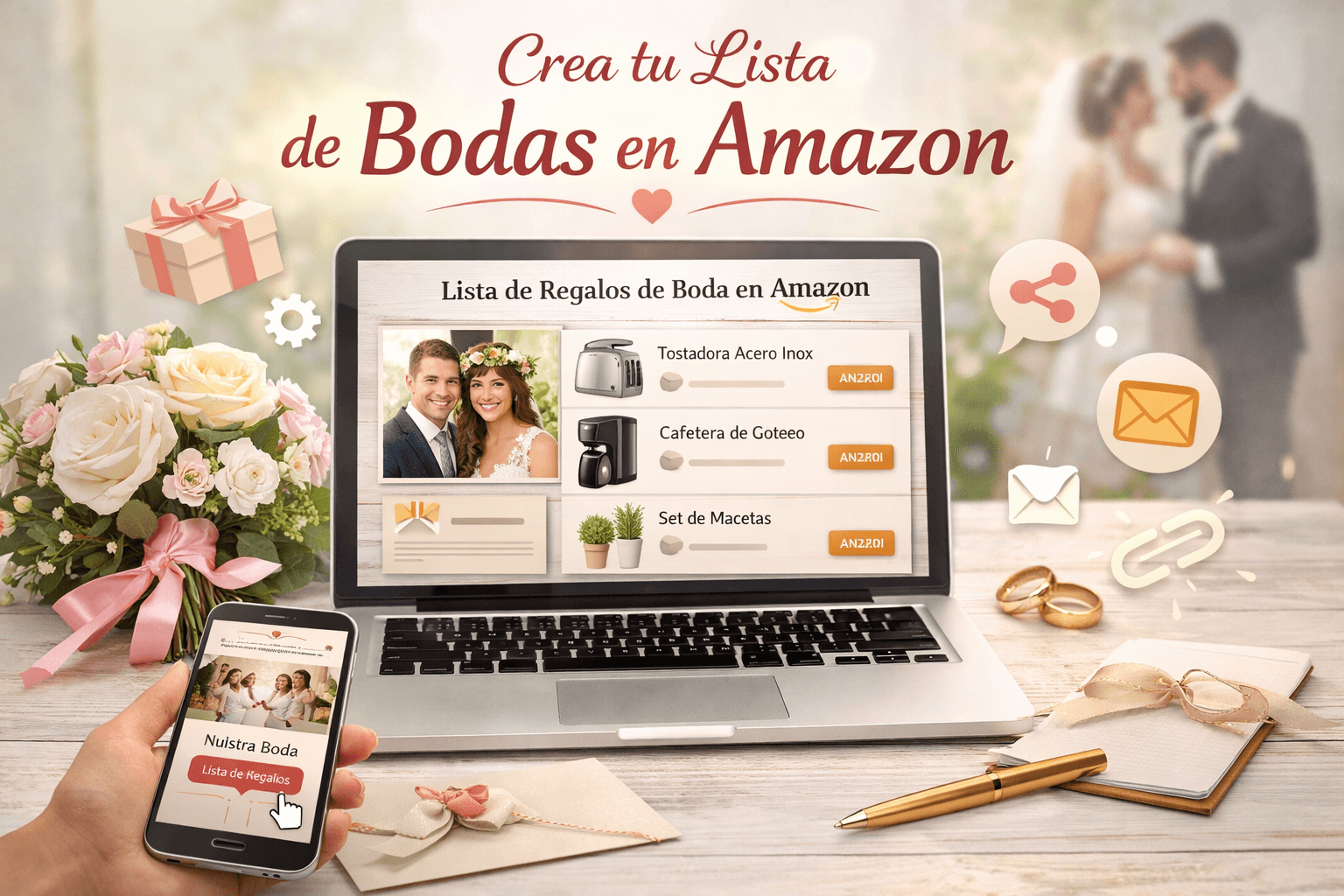 Cómo hacer una lista de regalos de boda en Amazon paso a paso (guía completa y actualizada)